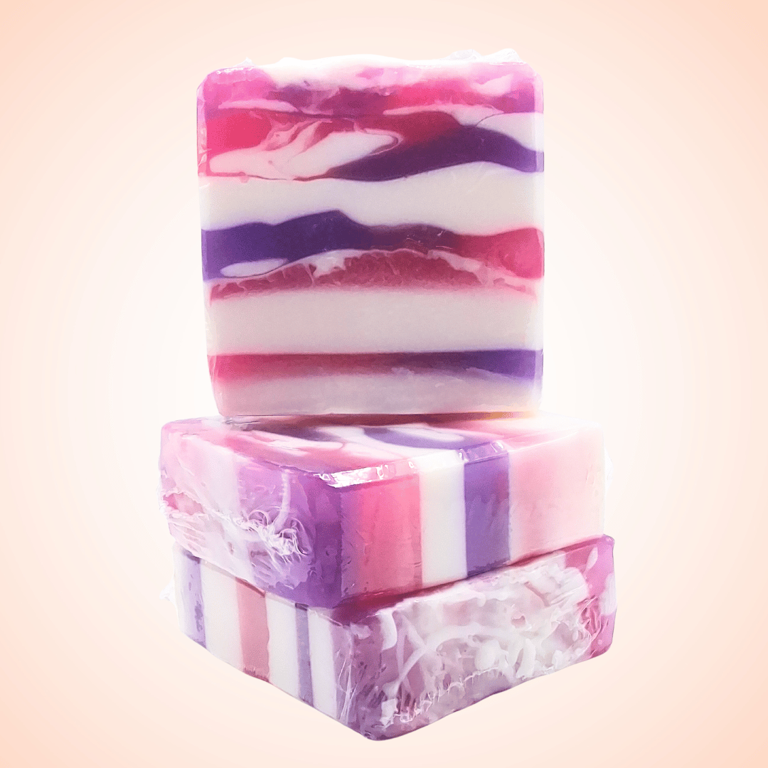 Lavender Peach Soap, Handmade, luxurious, goat's milk soap,