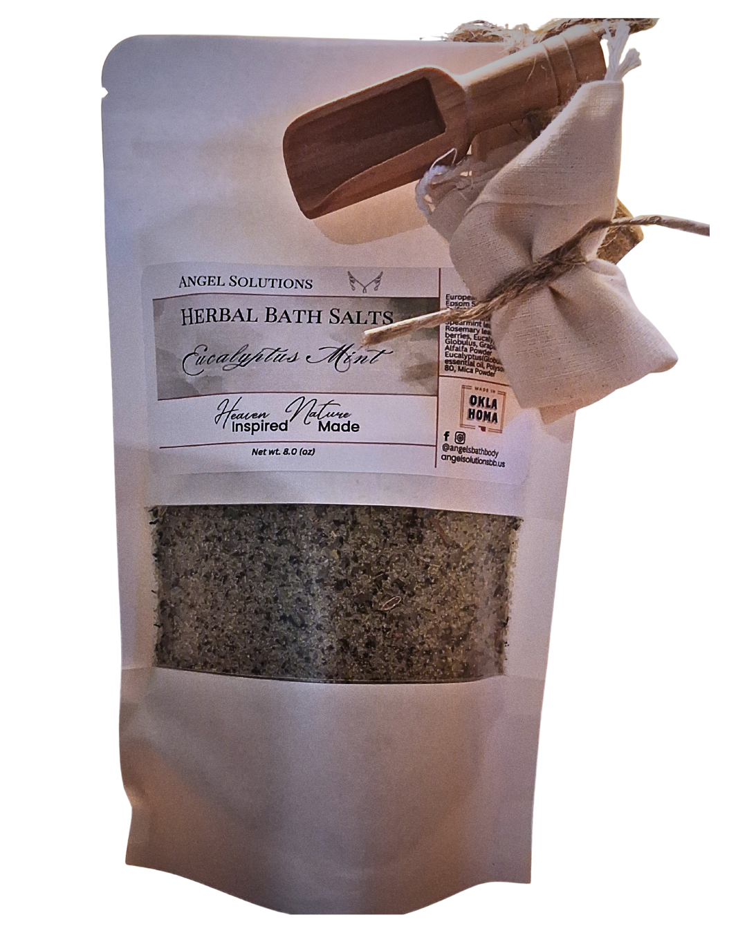 Eucalyptus Mint Herbal Bath Salts, therapeutic, sinus relief, muscle relief, moisturizing, winter soak
