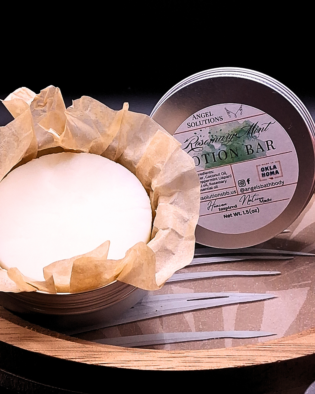Rosemary Mint Lotion bar, solid lotion, essential oils, natural skincare
