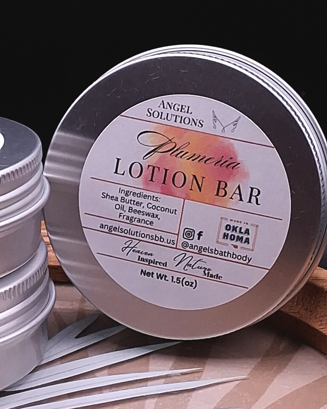 Plumeria Lotion bar, moisturizing, solid lotion, beeswax
