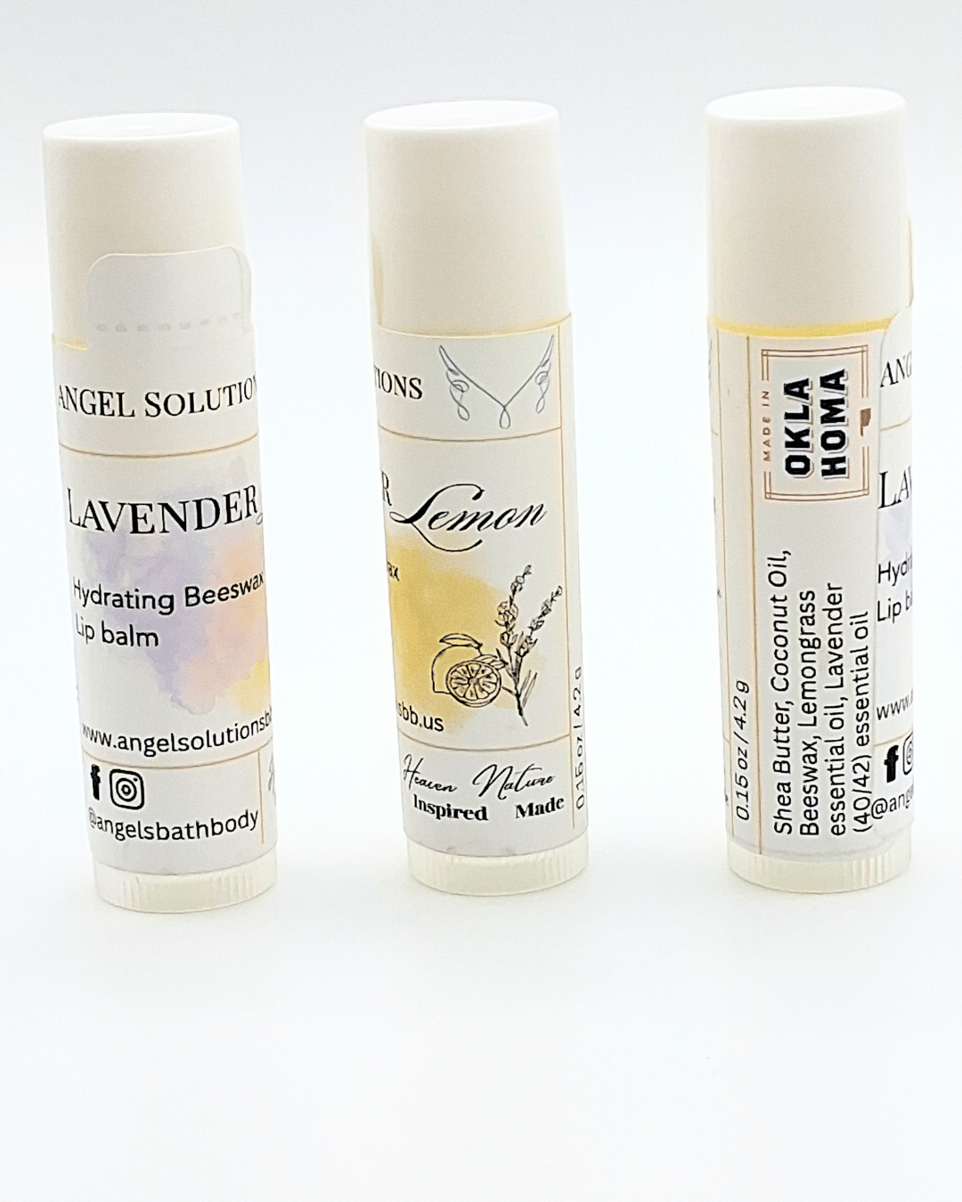Lavender Lemon Beeswax Lip balm, relaxing