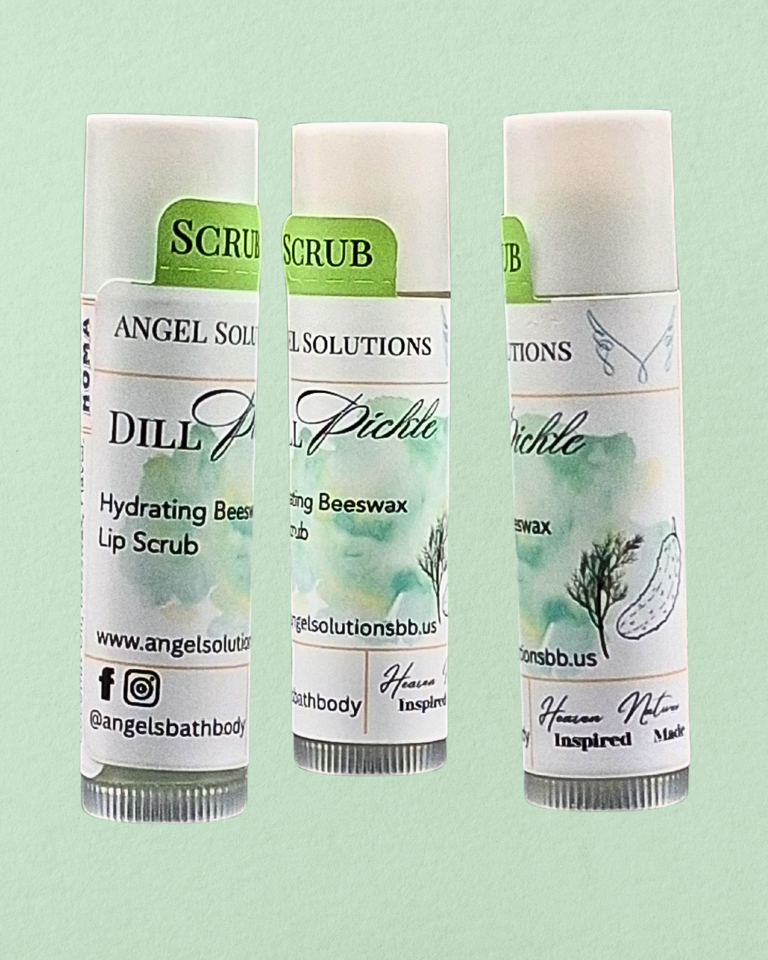 Dill Pickle Lip scrub, exfoliating, natural lip scrub, nourishing