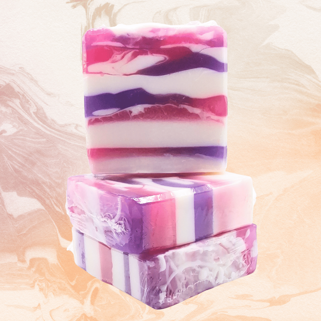 Lavender Peach Soap, Handmade, luxurious, goat's milk soap,
