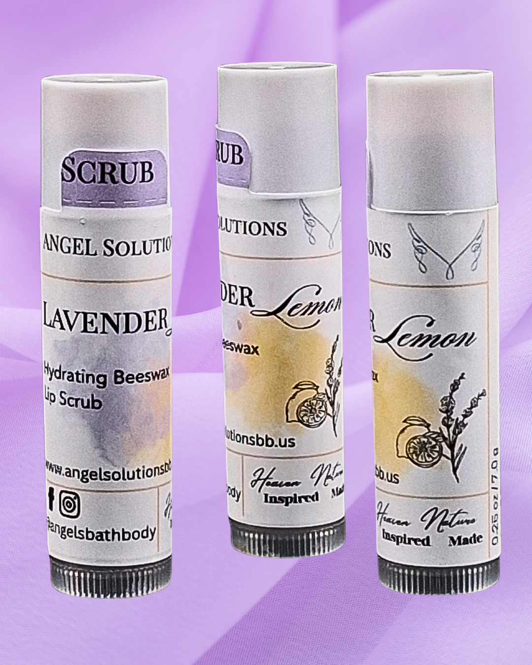 Lavender Lemon Lip Scrub, exfoliating, moisturizing, lip care, beeswax, smooth, hydrate