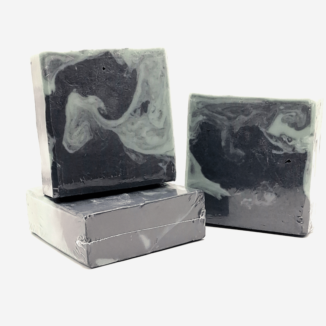 Charcoal Tea tree soap, goat's milk, cleansing, moisturizing