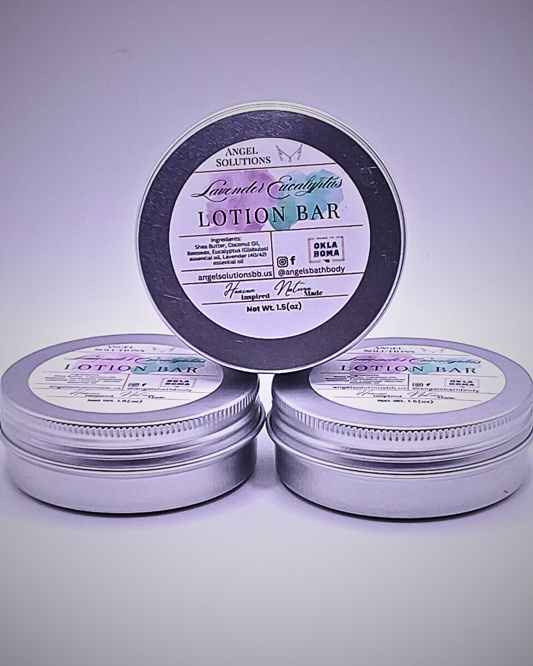 Lavender Eucalyptus Lotion Bar, solid lotion, moisturizing, nourishing