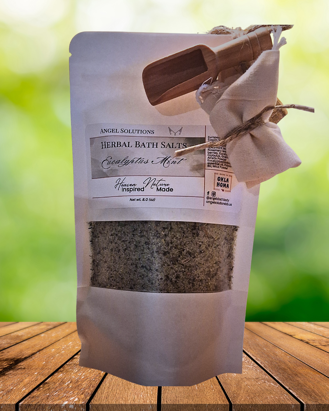 Eucalyptus Mint Herbal Bath Salts, therapeutic, sinus relief, muscle relief, moisturizing, winter soak