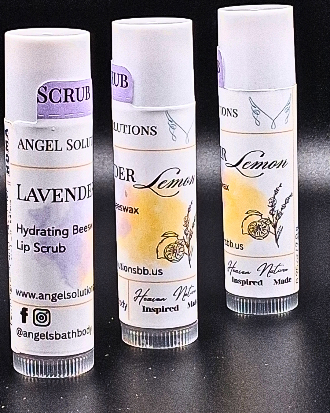 Lavender Lemon Lip Scrub, exfoliating, moisturizing, lip care, beeswax, smooth, hydrate