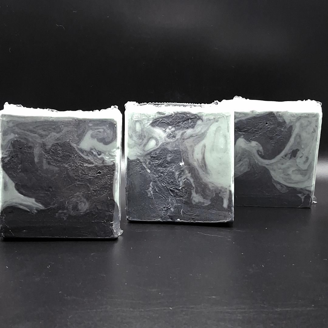 Charcoal Tea tree soap, goat's milk, cleansing, moisturizing