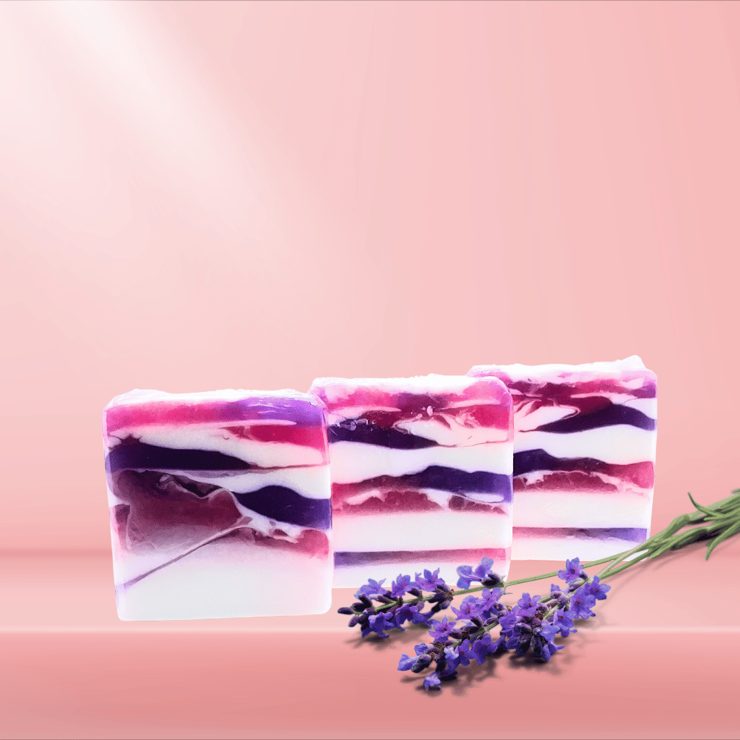 Lavender Peach Soap, Handmade, luxurious, goat's milk soap,