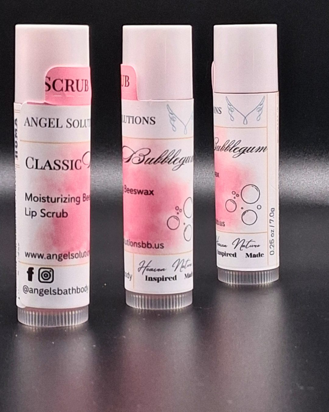 Classic Bubblegum Lip Scrub, exfoliate, nourish, natural lip care