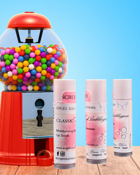 Classic Bubblegum Lip Scrub, exfoliate, nourish, natural lip care
