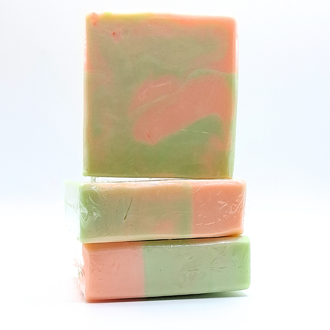 Cucumber Melon soap, goat's milk soap, moisturizing, sweet and clean, hydrating
