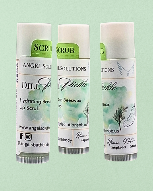 Dill Pickle Lip scrub, exfoliating, natural lip scrub, nourishing