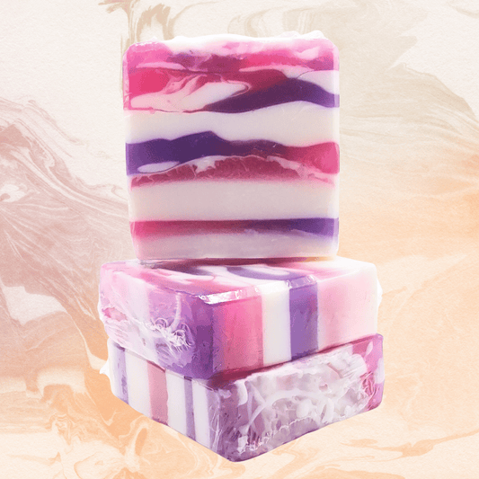 Lavender Peach Soap, Handmade, luxurious, goat's milk soap,