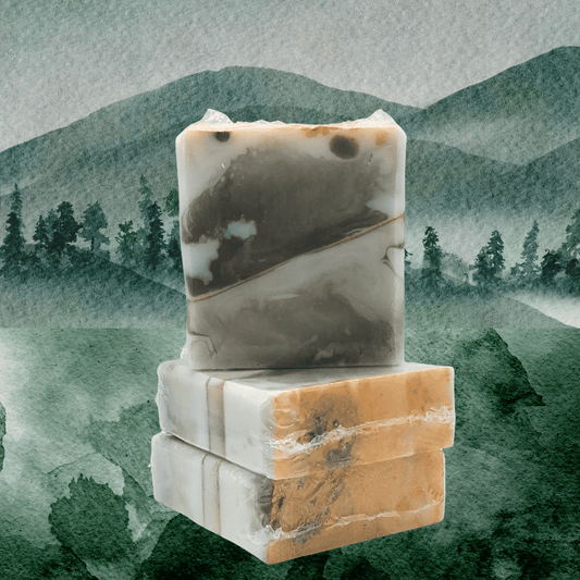 Rosemary Mint & Pine Soap, goat's milk, green sea clay