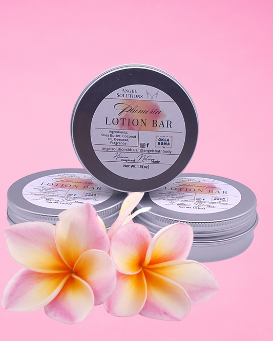 Plumeria Lotion bar, moisturizing, solid lotion, beeswax