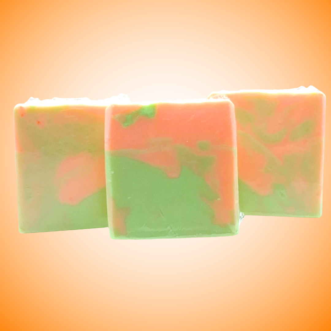 Cucumber Melon soap, goat's milk soap, moisturizing, sweet and clean, hydrating
