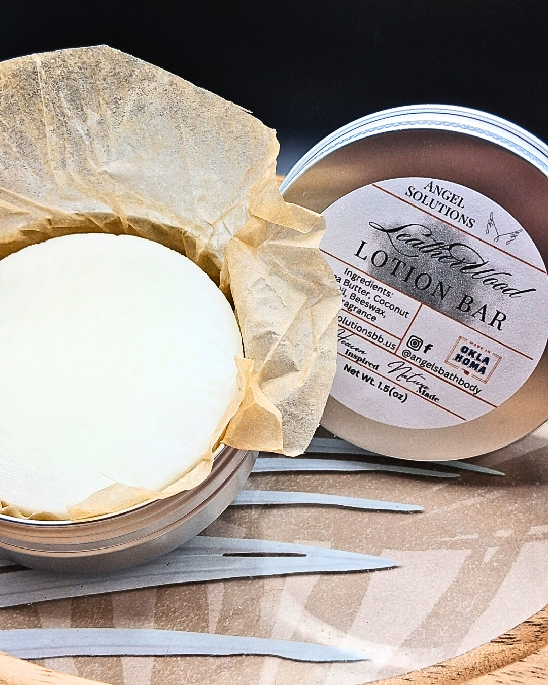 Leatherwood Lotion bar, moisturizing, nourishing, unisex