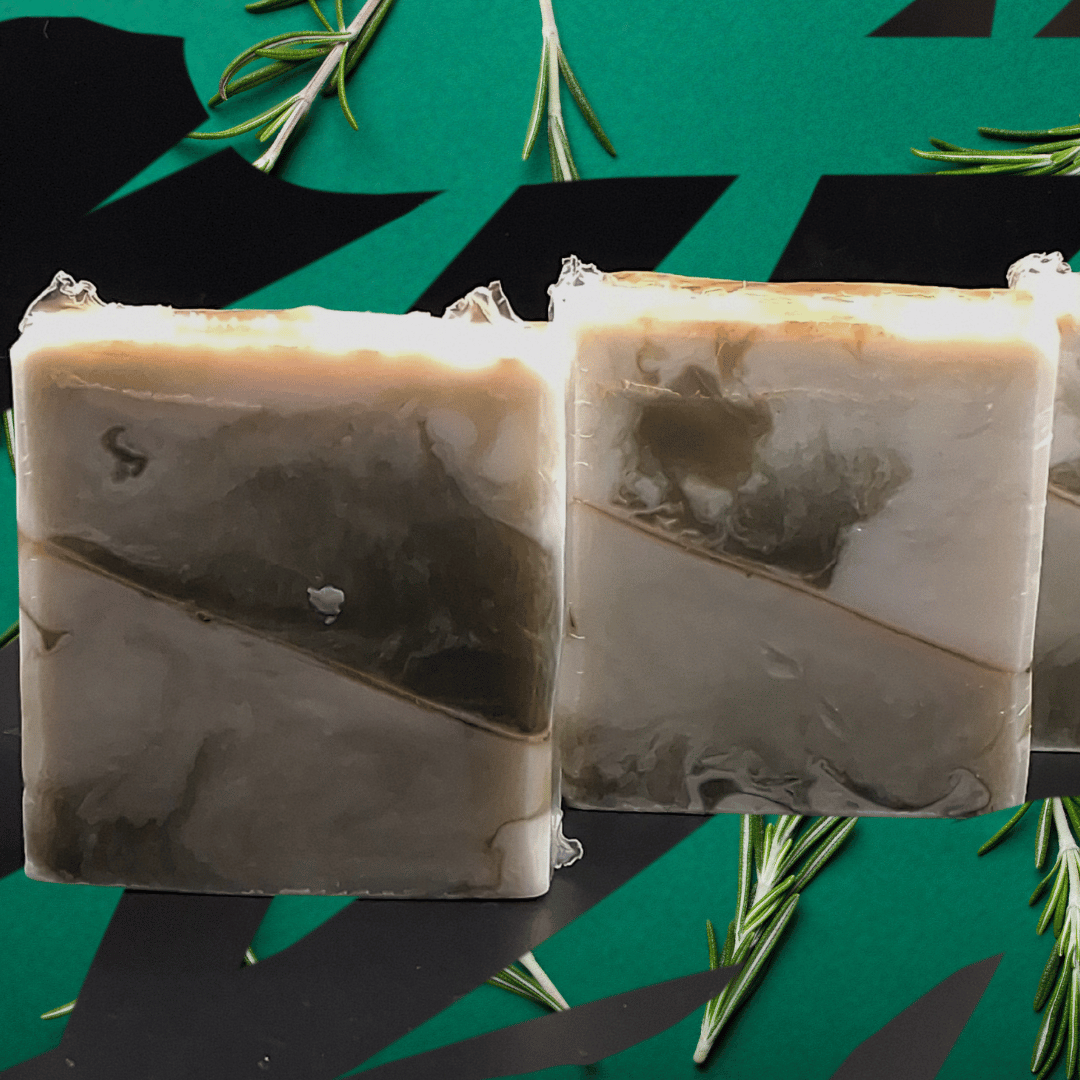 Rosemary Mint & Pine Soap, goat's milk, green sea clay